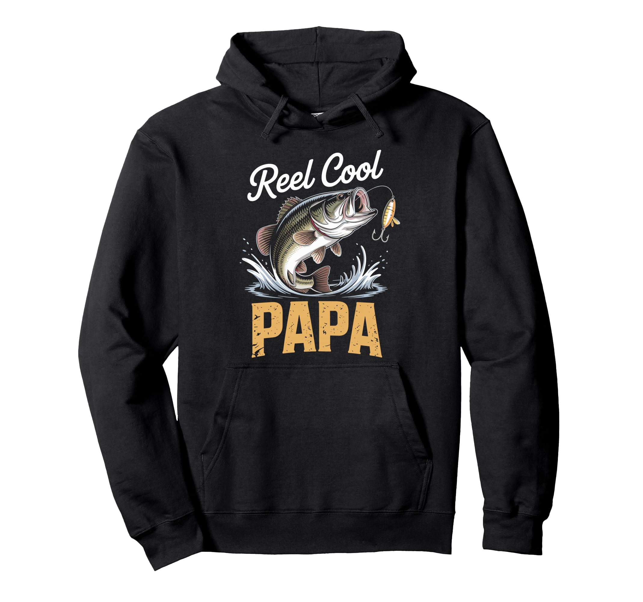 Reel Papa Fishing Lover Grandpa Funny Hoodie - Fun Novelty Design Unisex - T-Shirt, Sweatshirt, Hoodie