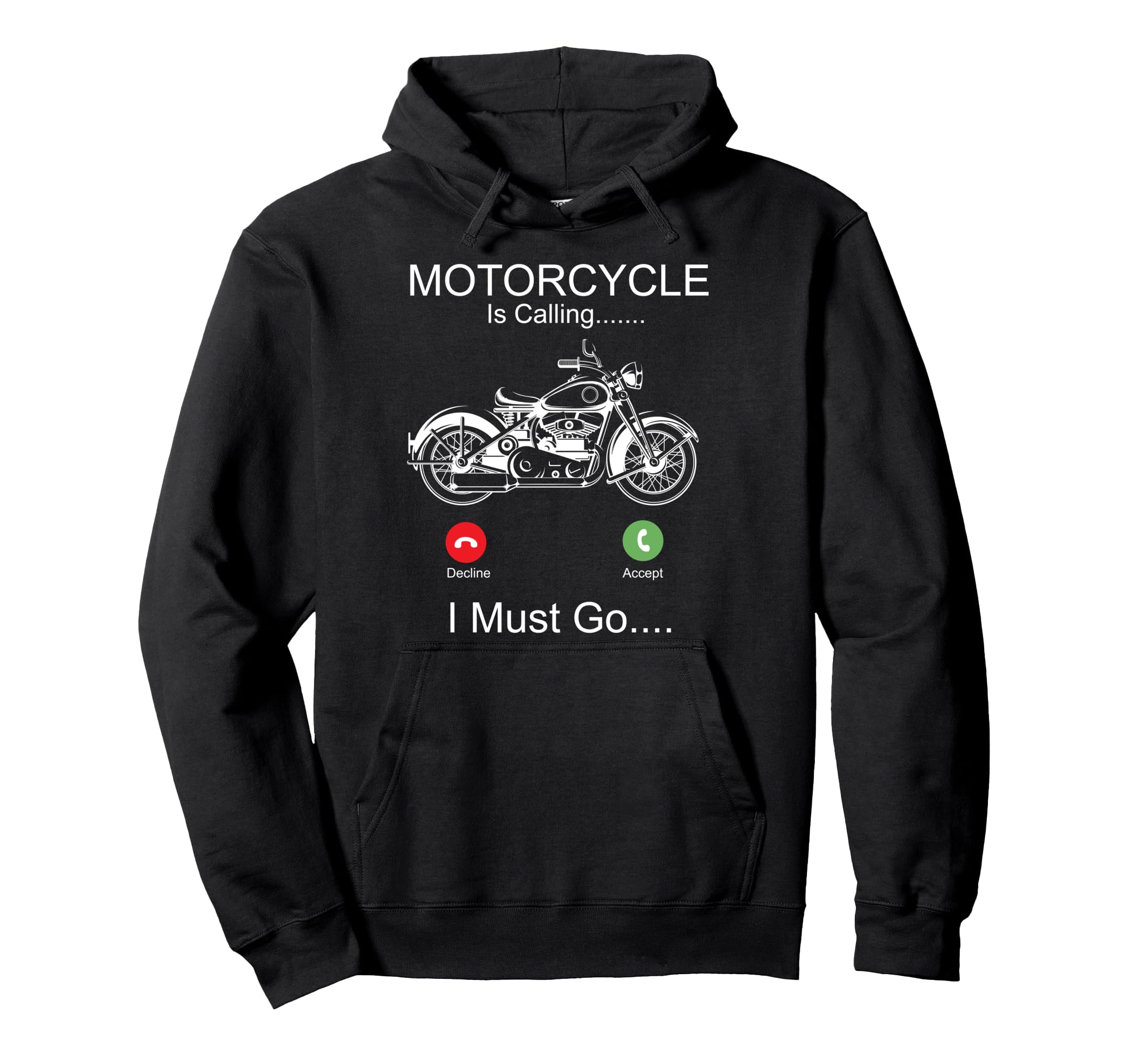Motorcycle Biker Phone Display Motorcycle Hoodie - Minimalist Print Unisex - T-Shirt, Sweatshirt, Hoodie