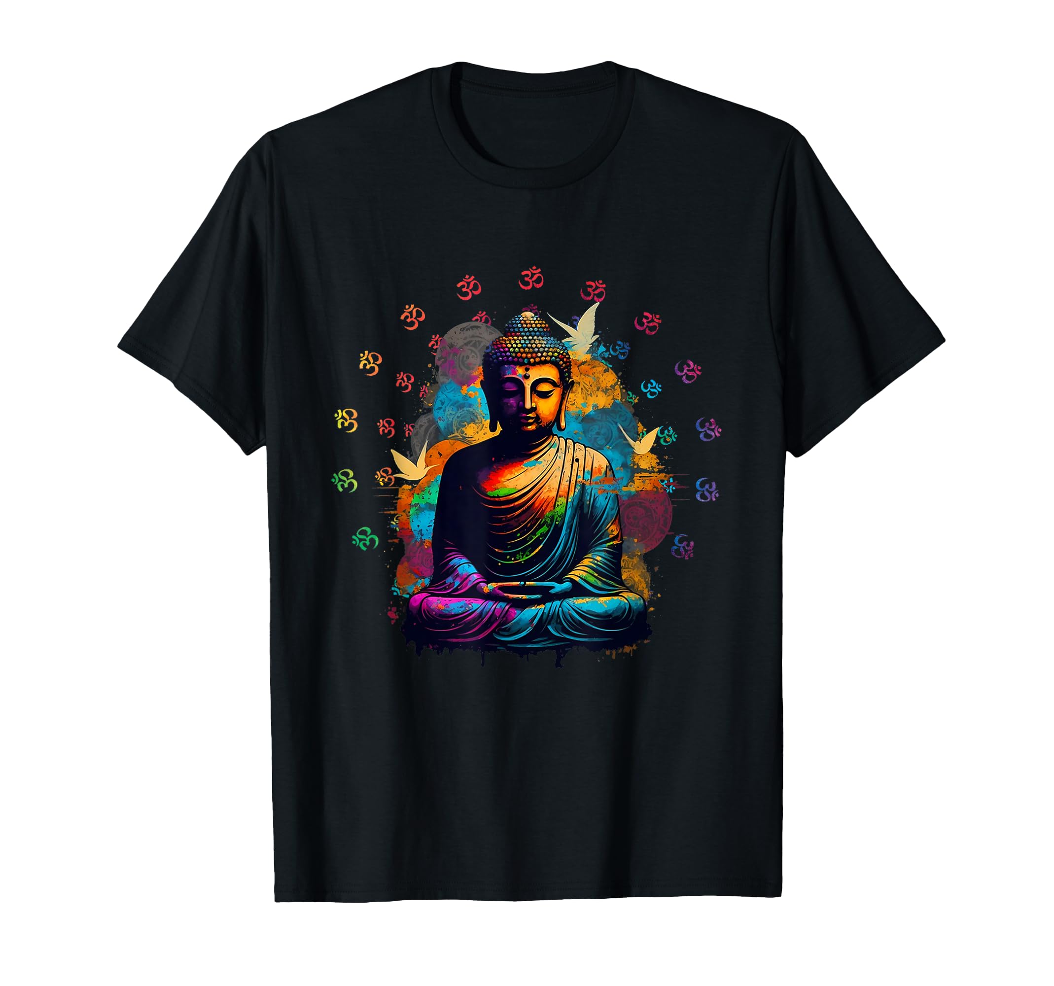 Buddha Statue Yoga Buddhist Zen T-Shirt - Fun Novelty Design Men Women - T-Shirt, Sweatshirt, Hoodie