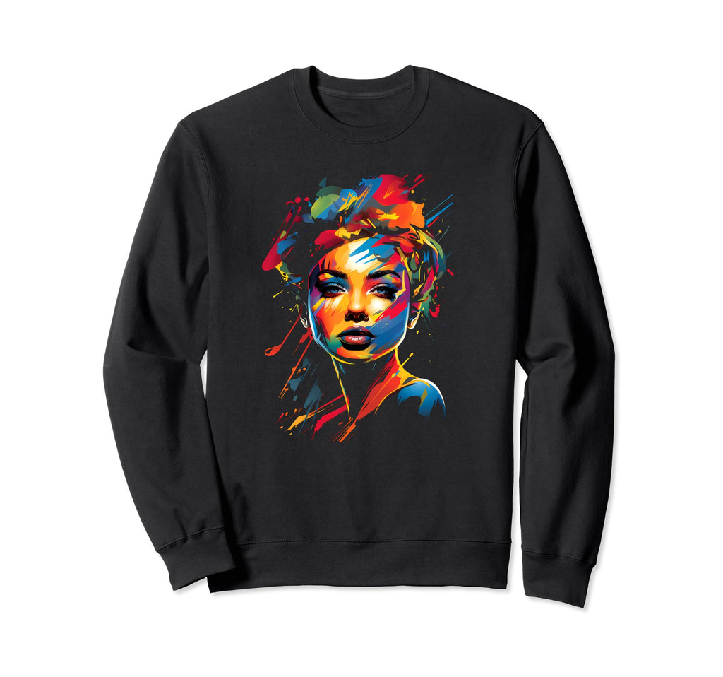 Abstract Colorful 60S 70S Stylish Sweatshirt - Novelty Apparel Unisex - T-Shirt, Sweatshirt, Hoodie