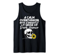 Dark Overthinker Skull Flower Funny T-Shirt - Novelty Apparel Men Women - T-Shirt, Sweatshirt, Hoodie