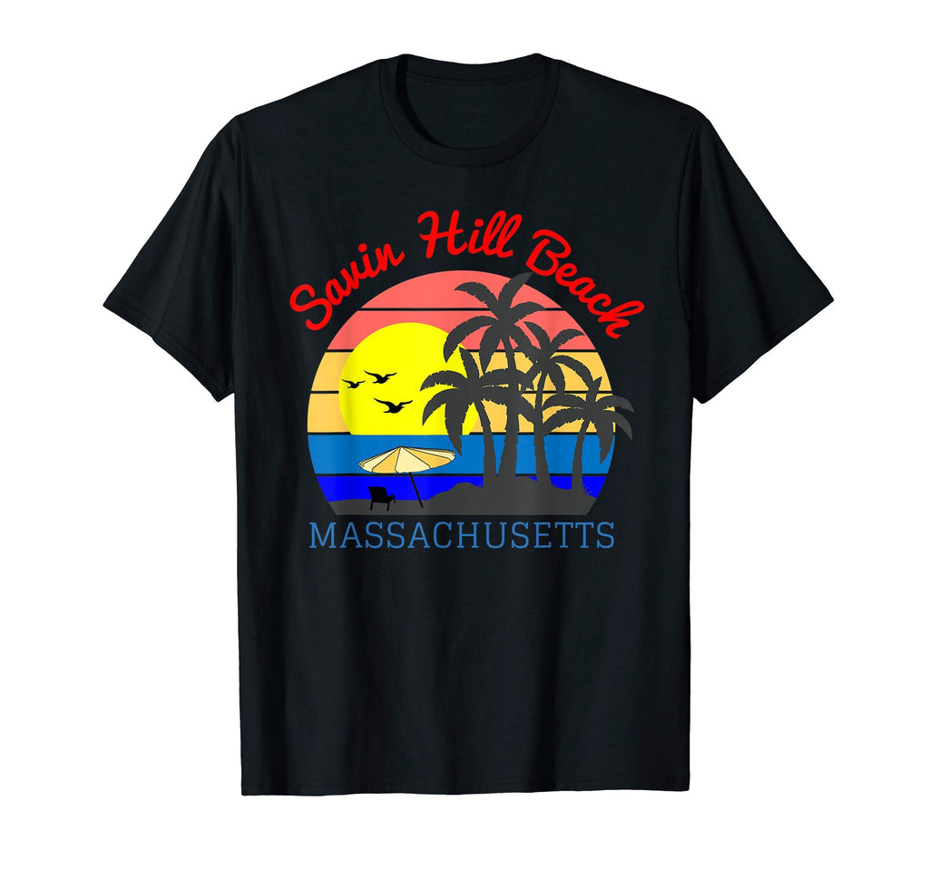 Savin Hill Beach Massachusetts Beach T-Shirt - Minimalist Print Men Women - T-Shirt, Sweatshirt, Hoodie