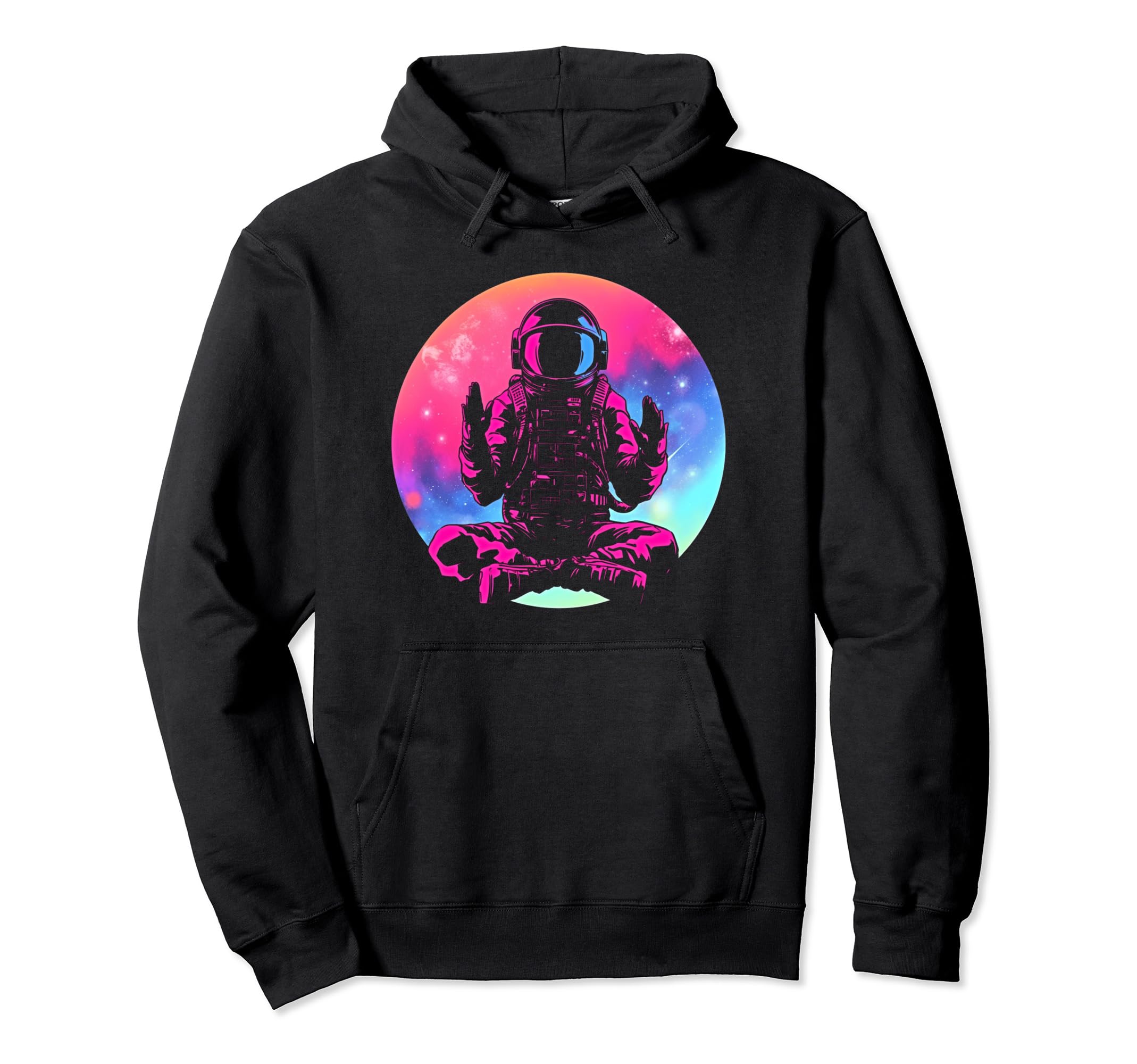 Synthwave Astronaut Cyberpunk 80S Sci Hoodie - Custom Art Print Men Women - T-Shirt, Sweatshirt, Hoodie