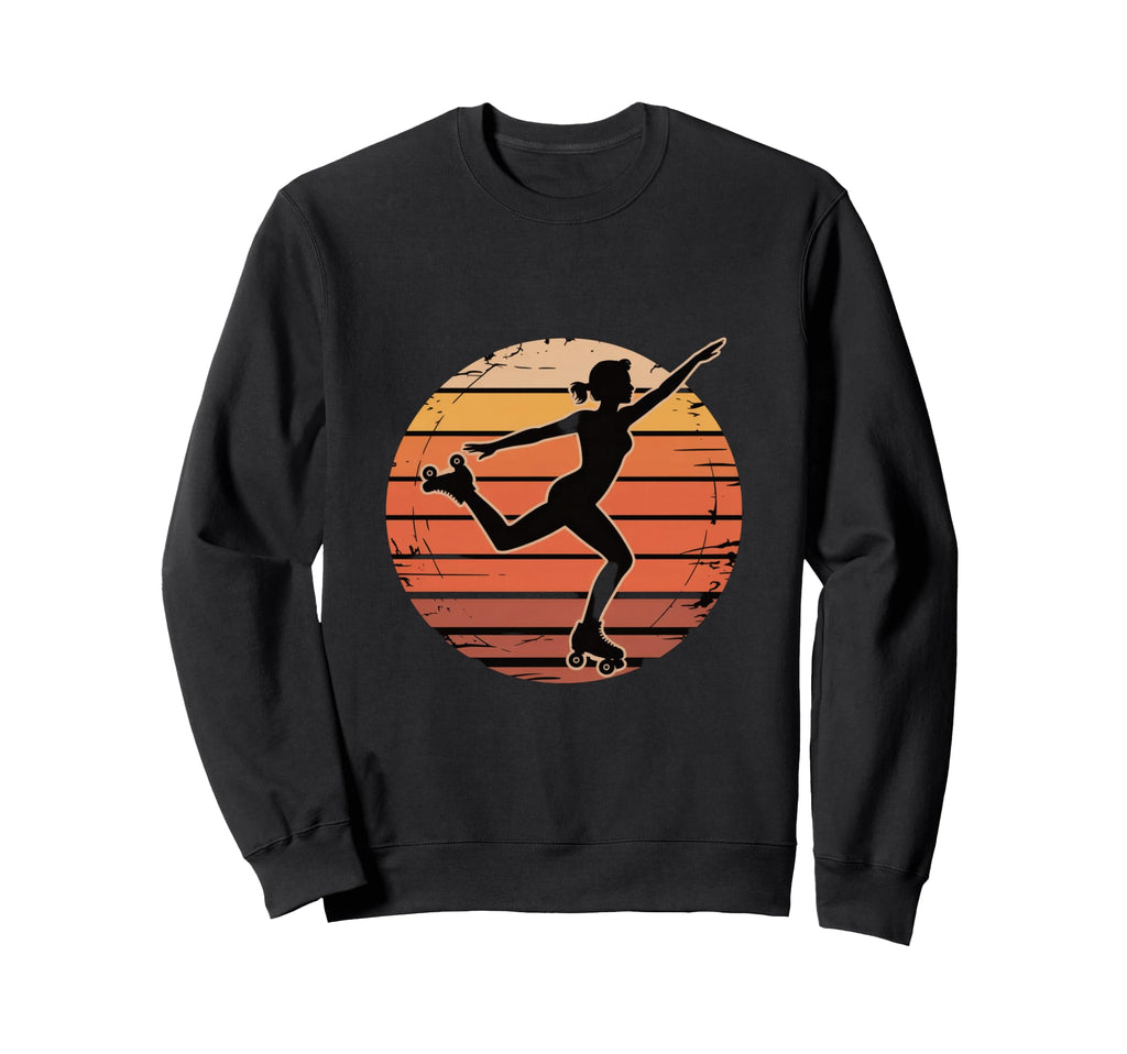Roller Skating Skater Vibes Sweatshirt - Minimalist Print for Adults - T-Shirt, Sweatshirt, Hoodie