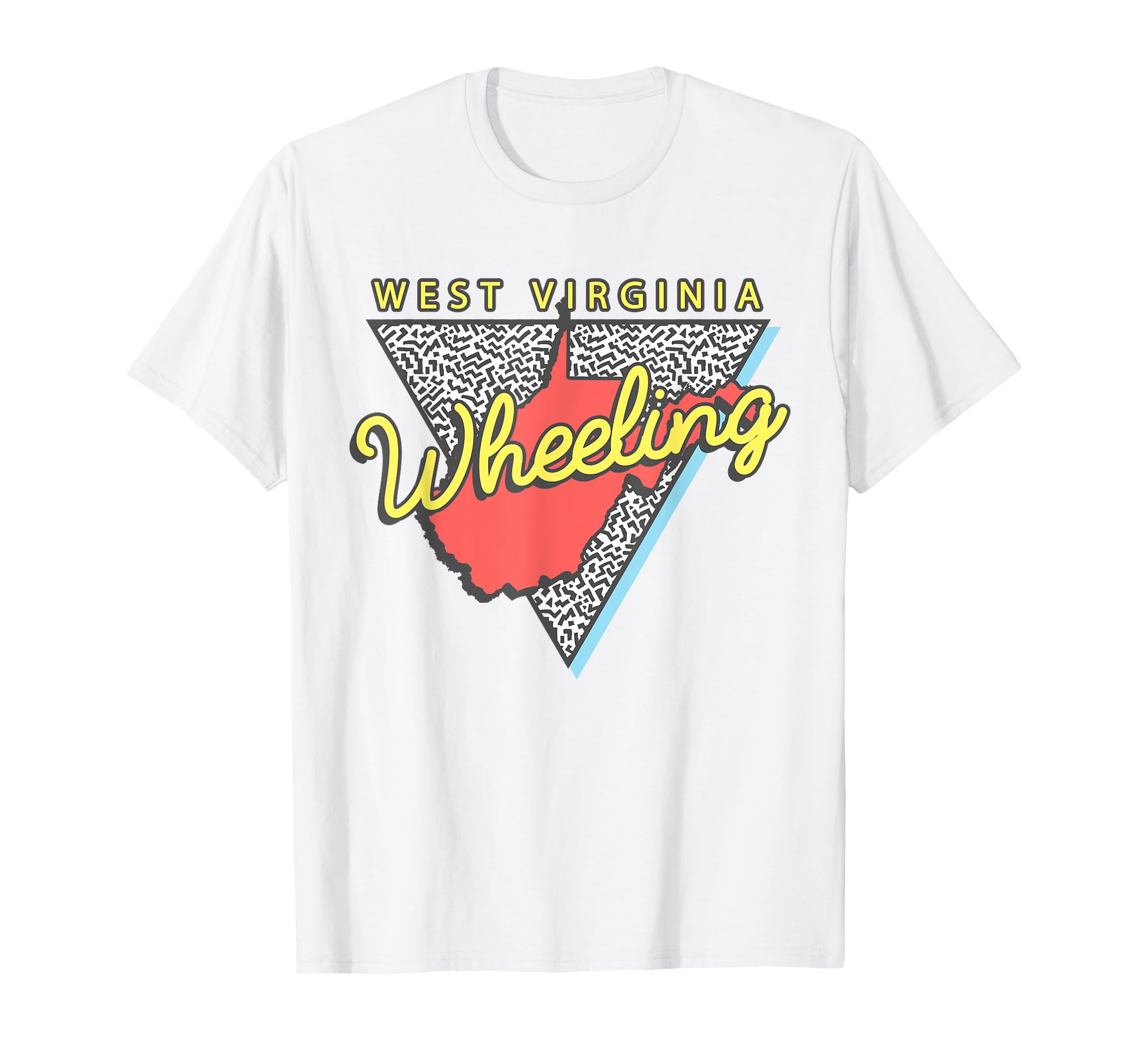 Wheeling West Virginia Wv Triangle T-Shirt - Novelty Apparel Unisex - T-Shirt, Sweatshirt, Hoodie