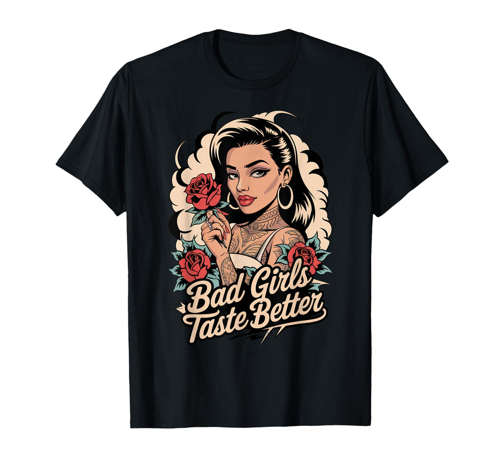 Bad Taste Better Tattoo Lover Halloween T-Shirt - Fun Novelty Design Unisex - T-Shirt, Sweatshirt, Hoodie