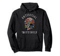 Antisocial Butterfly Fairy Grunge Hoodie - Aesthetic Graphic Unisex - T-Shirt, Sweatshirt, Hoodie