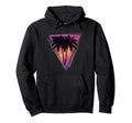 Synthwave Vaporwave Triangle Palm Hoodie - Fun Novelty Design for Adults - T-Shirt, Sweatshirt, Hoodie
