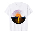 Vinyl Record Sunset Lp Record Album T-Shirt - Custom Art Print Unisex - T-Shirt, Sweatshirt, Hoodie