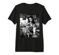 Sexy Sexy Brunette Waitress Pinup Bw T-Shirt - Novelty Apparel Men Women - T-Shirt, Sweatshirt, Hoodie