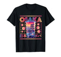 Osaka City 80S Synthwave Boba Tea Japan T-Shirt - Streetwear Style Unisex - T-Shirt, Sweatshirt, Hoodie