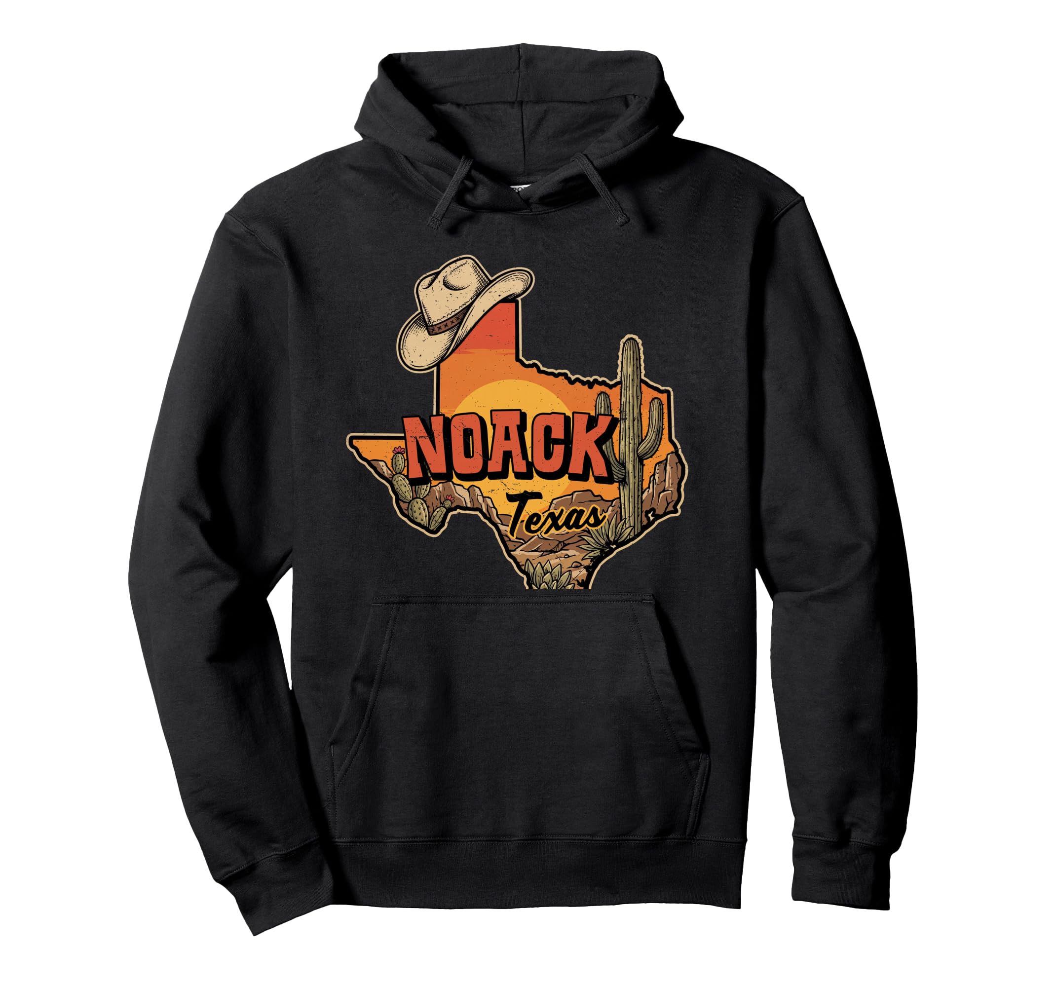 Noack Texas Cowboy Hat Desert Cactus Hoodie - Streetwear Style for Adults - T-Shirt, Sweatshirt, Hoodie