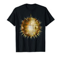 Gold Mirror Ball Funny Disco T-Shirt - Unique Graphic Men Women - T-Shirt, Sweatshirt, Hoodie