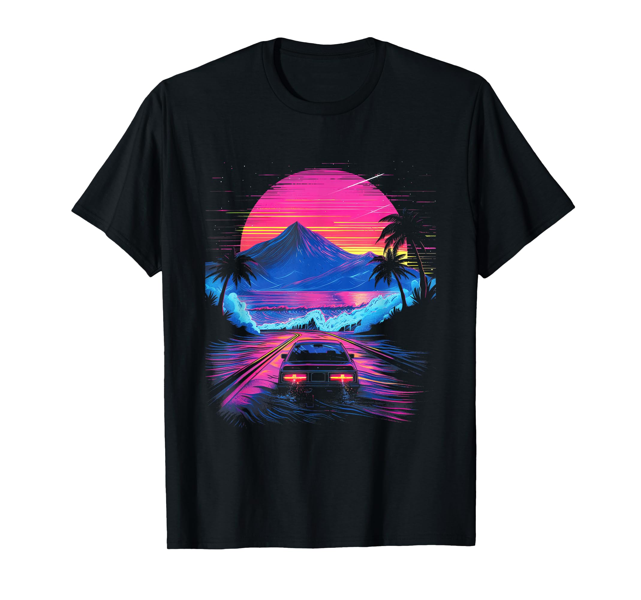Jdm Car 1980S Miami Vaporwave Wave T-Shirt - Unique Graphic for Adults - T-Shirt, Sweatshirt, Hoodie