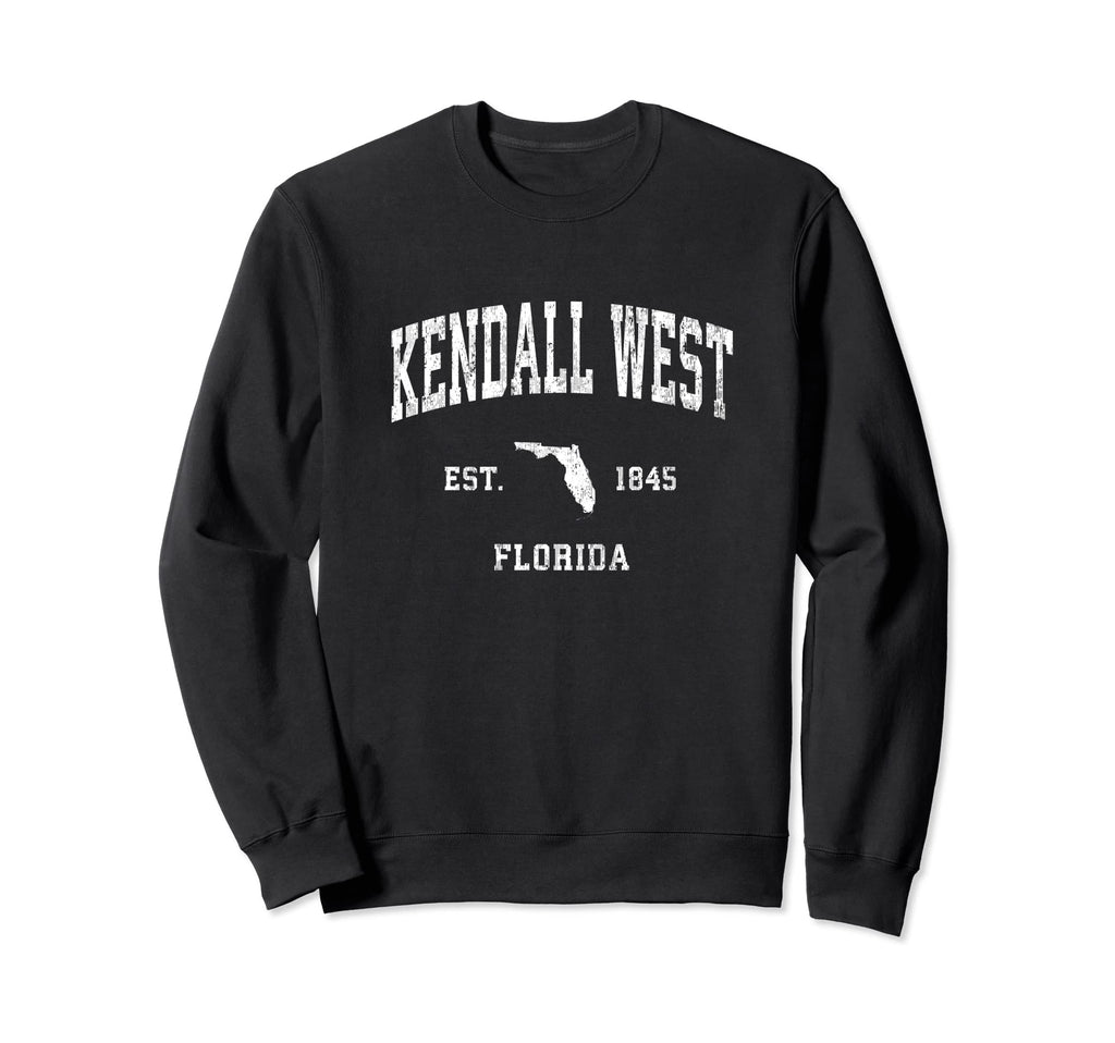 Kendall West Florida Fl Athletic Sweatshirt - Graphic Print for Adults - T-Shirt, Sweatshirt, Hoodie