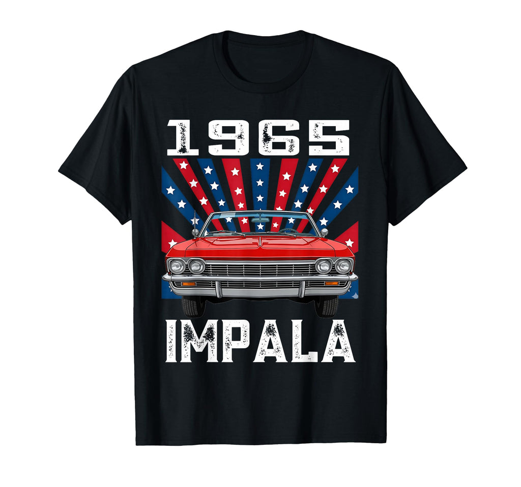 1965 65 Impala Old School Muscle Car T-Shirt - Graphic Print Men Women - T-Shirt, Sweatshirt, Hoodie