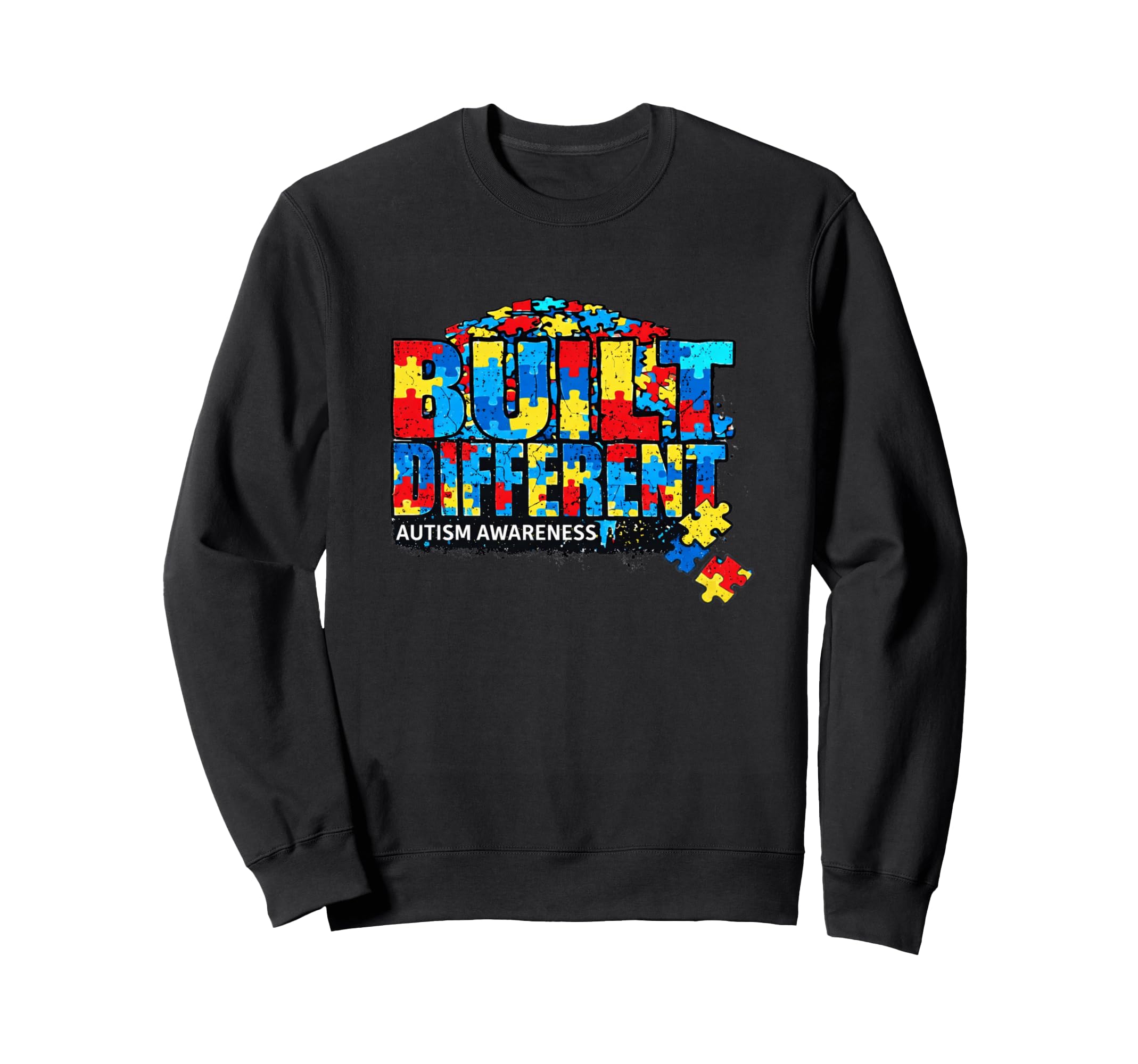 Autism Pride Built Differents Sweatshirt - Minimalist Print Men Women - T-Shirt, Sweatshirt, Hoodie