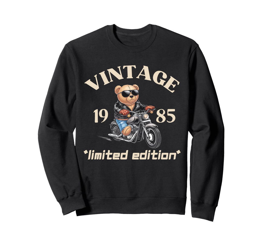 Mens Motorcycle 40Th Birthday 1985 Sweatshirt - Minimalist Print Men Women - T-Shirt, Sweatshirt, Hoodie