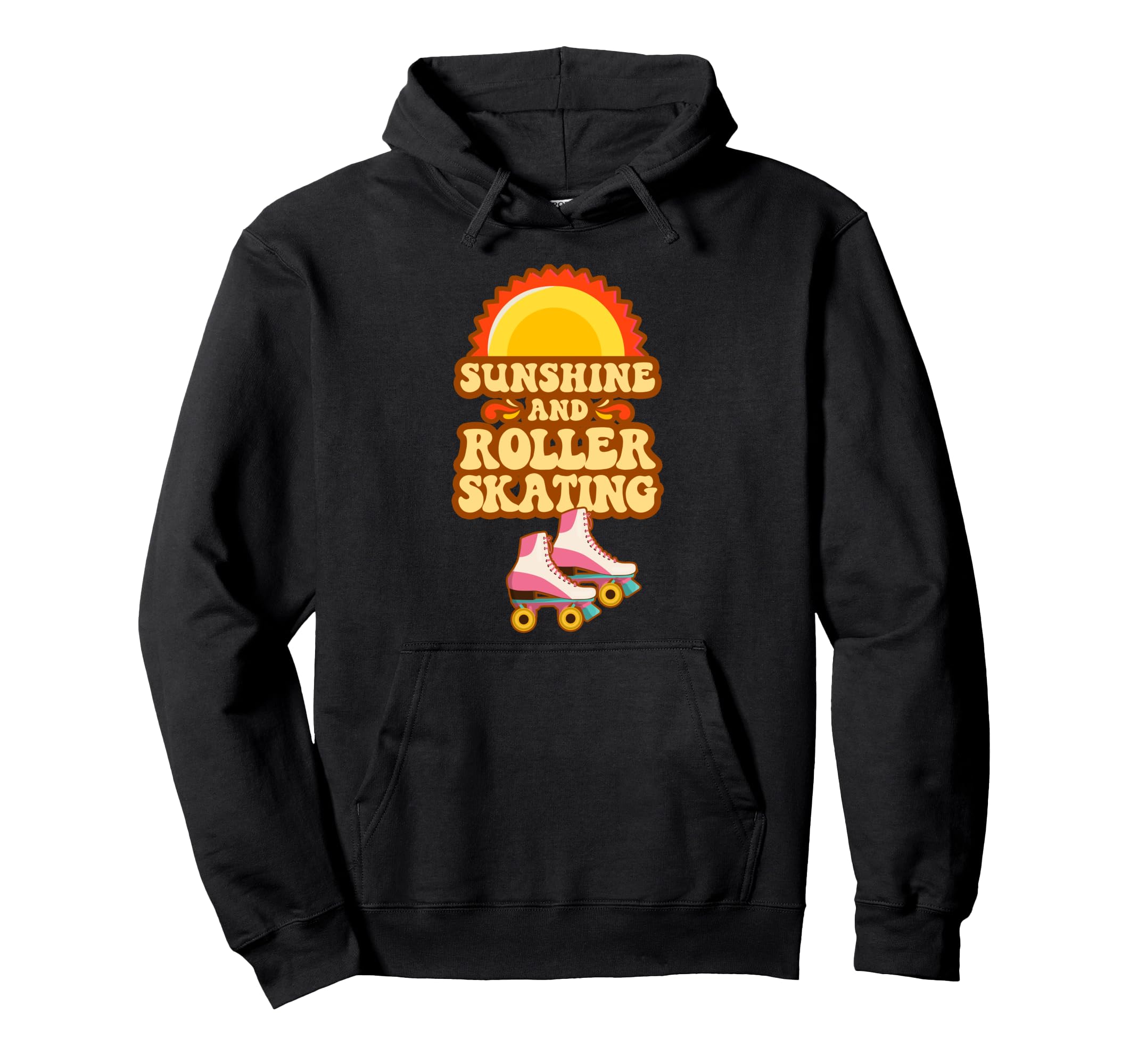 Roller Skating Skate 1970S Hoodie - Fun Novelty Design Unisex - T-Shirt, Sweatshirt, Hoodie