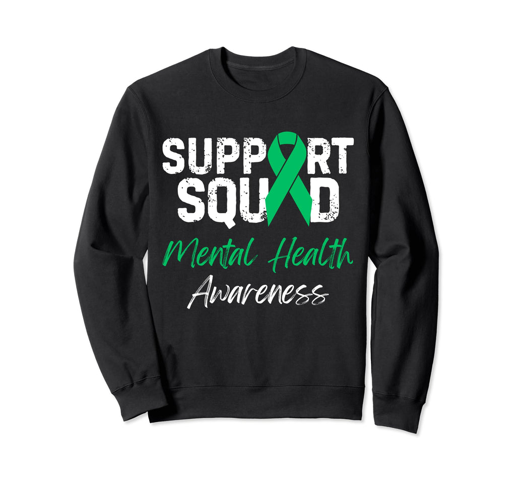 Wear Green Mental Health Awareness Sweatshirt - Aesthetic Graphic Unisex - T-Shirt, Sweatshirt, Hoodie