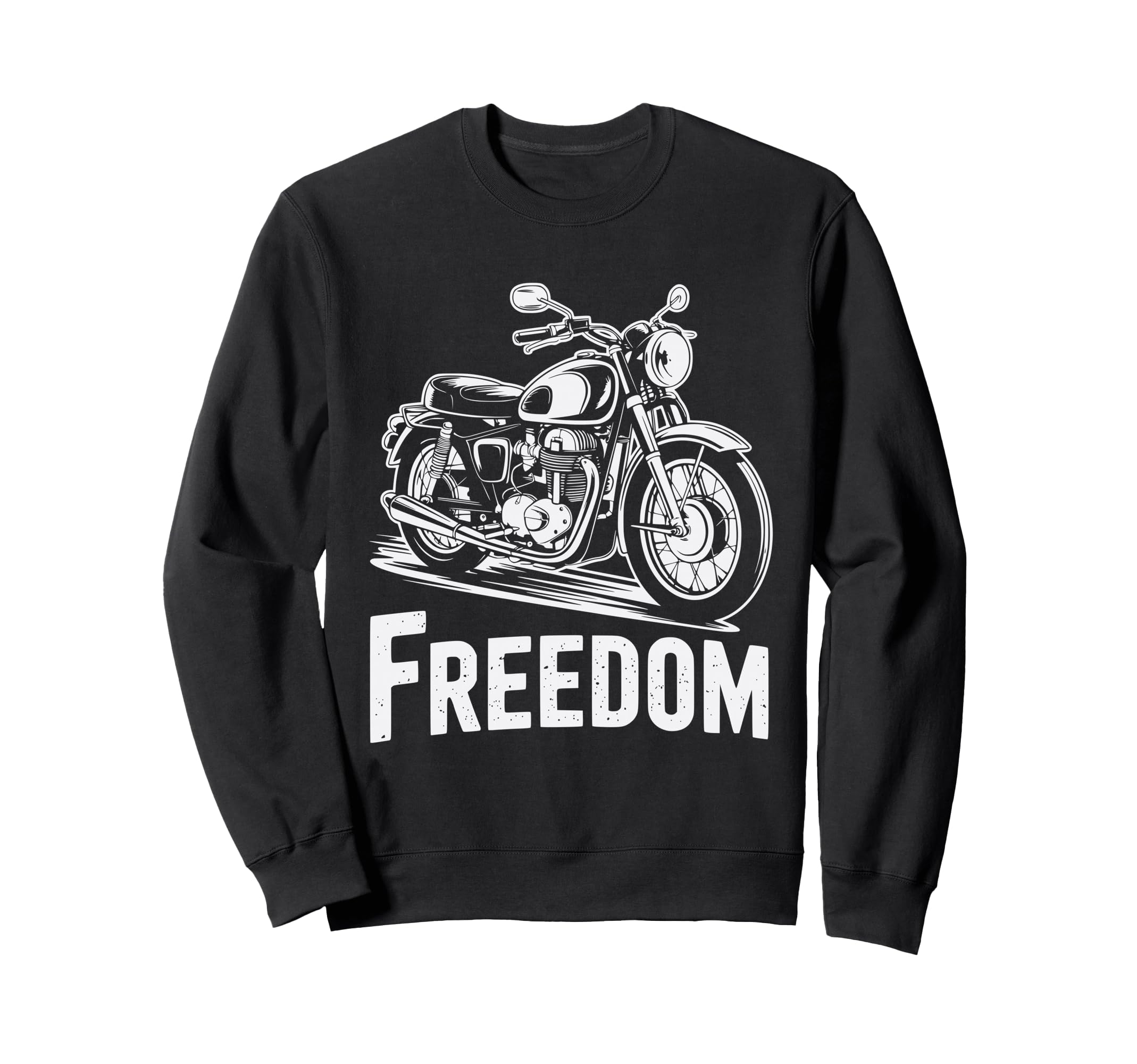 Motorcycle Motorbike Biker Sweatshirt - Fun Novelty Design for Adults - T-Shirt, Sweatshirt, Hoodie
