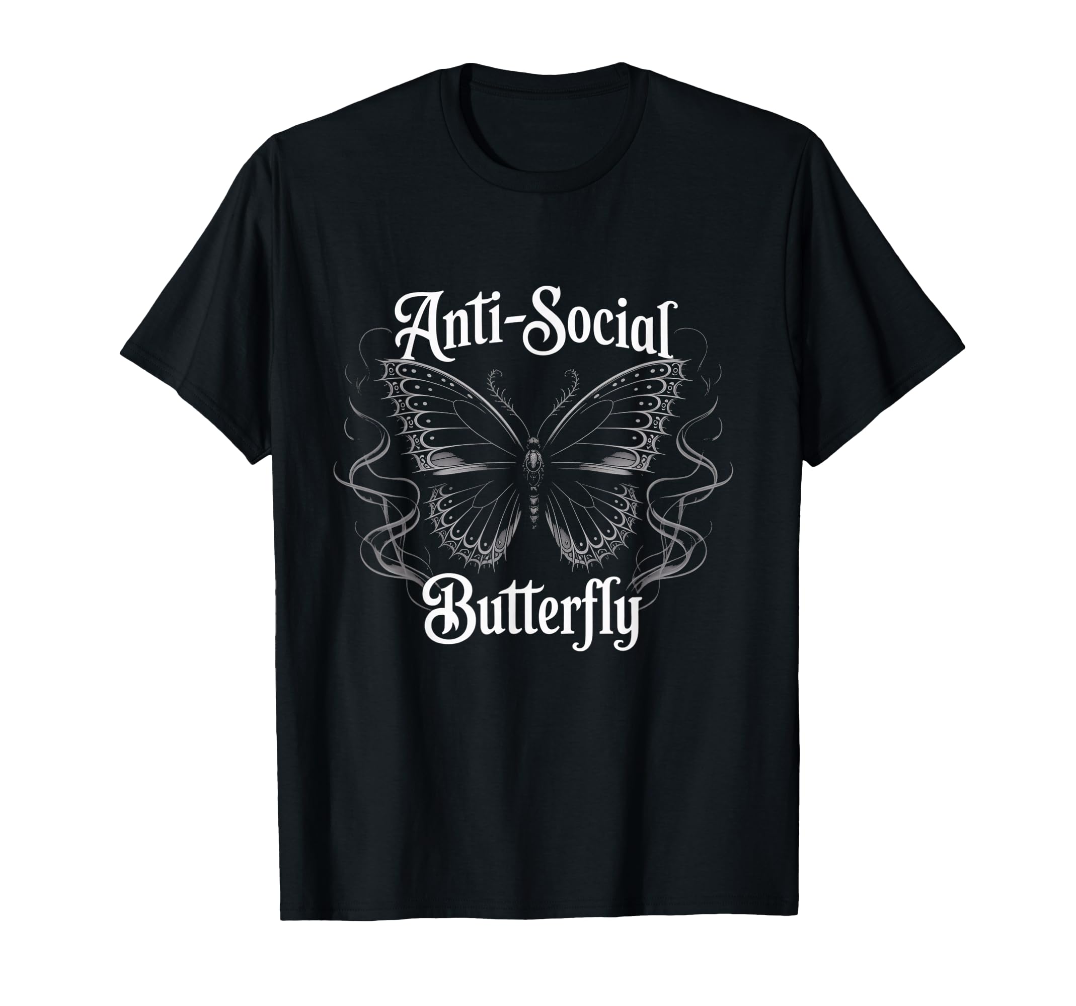 Antisocial Butterfly Gothic Free Spirits T-Shirt - Trendy Graphic Unisex - T-Shirt, Sweatshirt, Hoodie