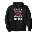 Biker Distracted Motorcycles And Hoodie - Fun Novelty Design Men Women - T-Shirt, Sweatshirt, Hoodie