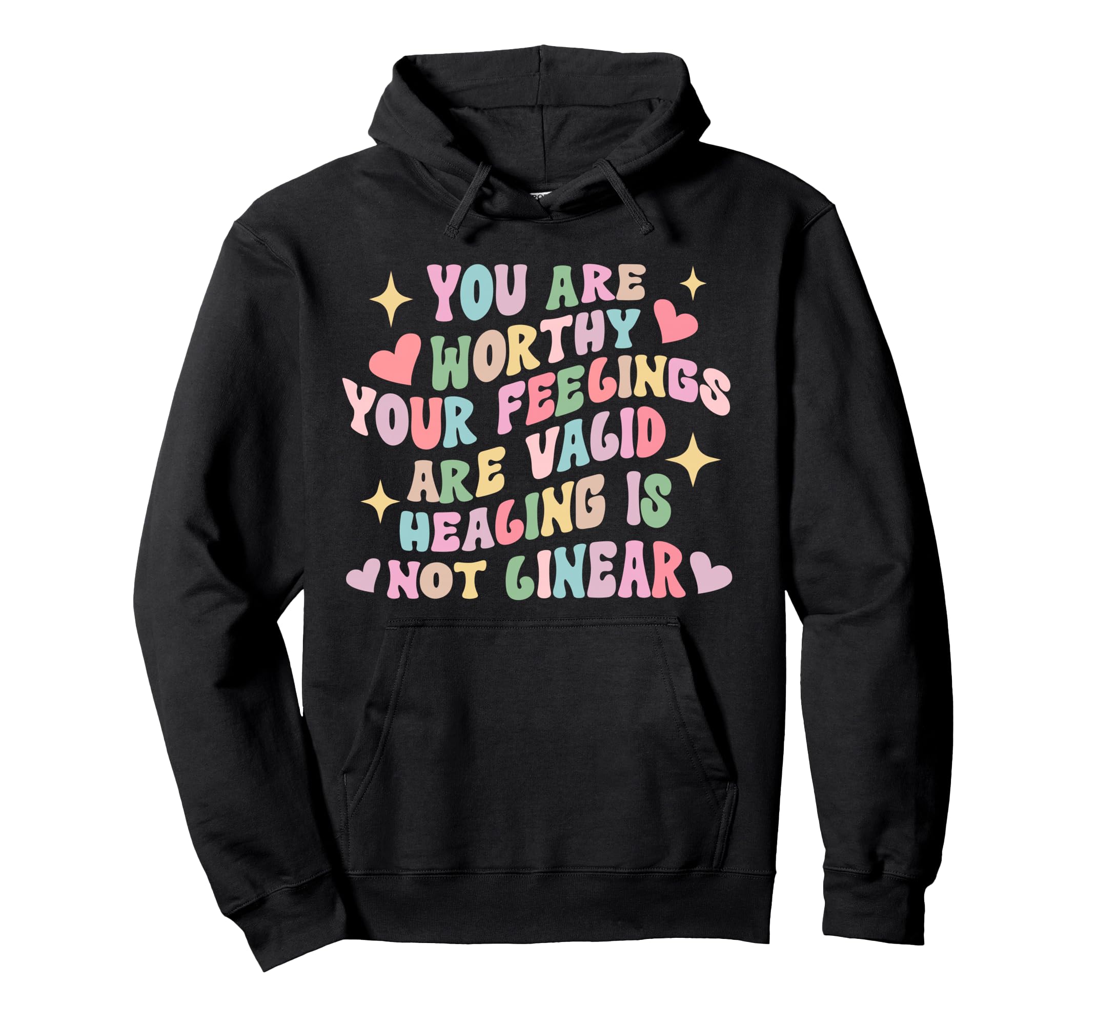Mental Health Awareness Groovy Mental Hoodie - Aesthetic Graphic Unisex - T-Shirt, Sweatshirt, Hoodie