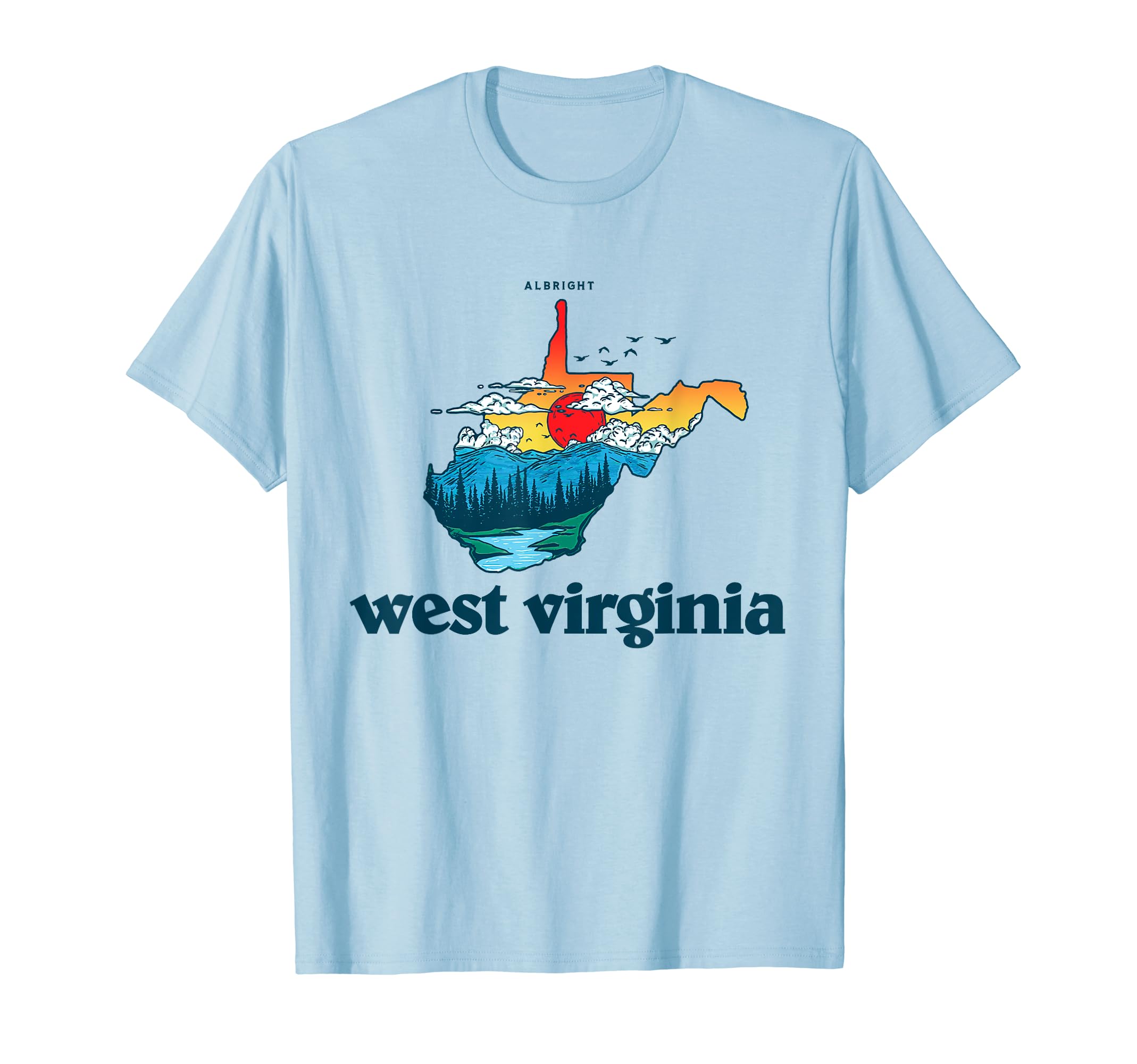 Albright West Virginia Outdoors T-Shirt - Custom Art Print Men Women - T-Shirt, Sweatshirt, Hoodie