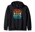 Mental Health Awareness Ribbon Items Hoodie - Unique Graphic for Adults - T-Shirt, Sweatshirt, Hoodie