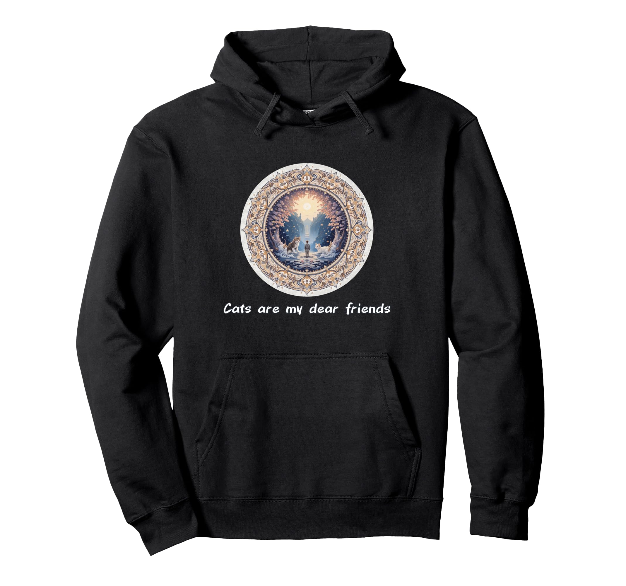 Cats Are My Best Friends Sacred Hoodie - Casual Everyday Wear Men Women - T-Shirt, Sweatshirt, Hoodie