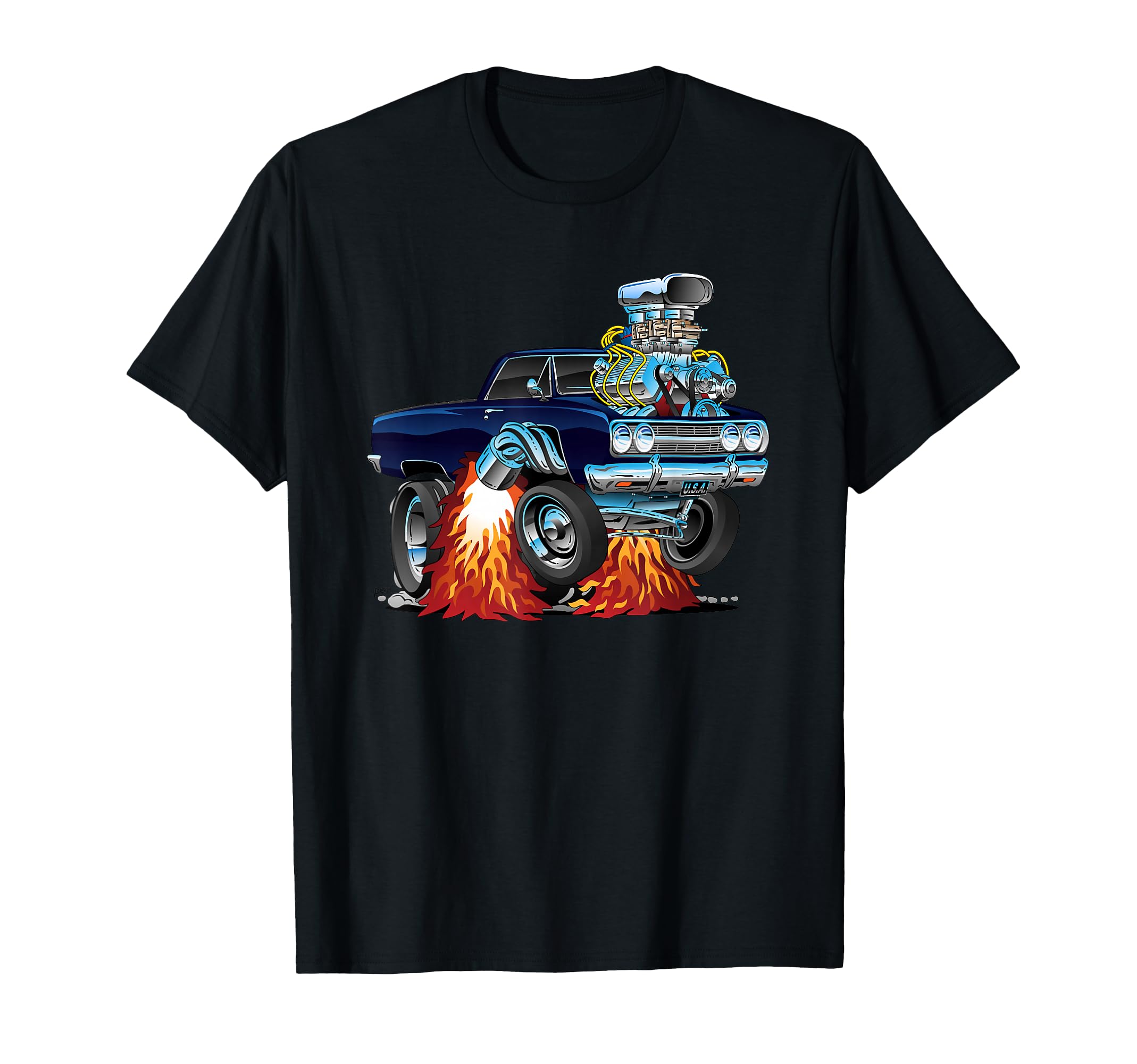 Sixties Muscle Car Funny Dragster T-Shirt - Aesthetic Graphic Unisex - T-Shirt, Sweatshirt, Hoodie