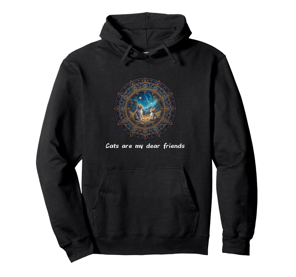 Cats Are My Best Friends Sacred Animals Hoodie - Custom Art Print Unisex - T-Shirt, Sweatshirt, Hoodie