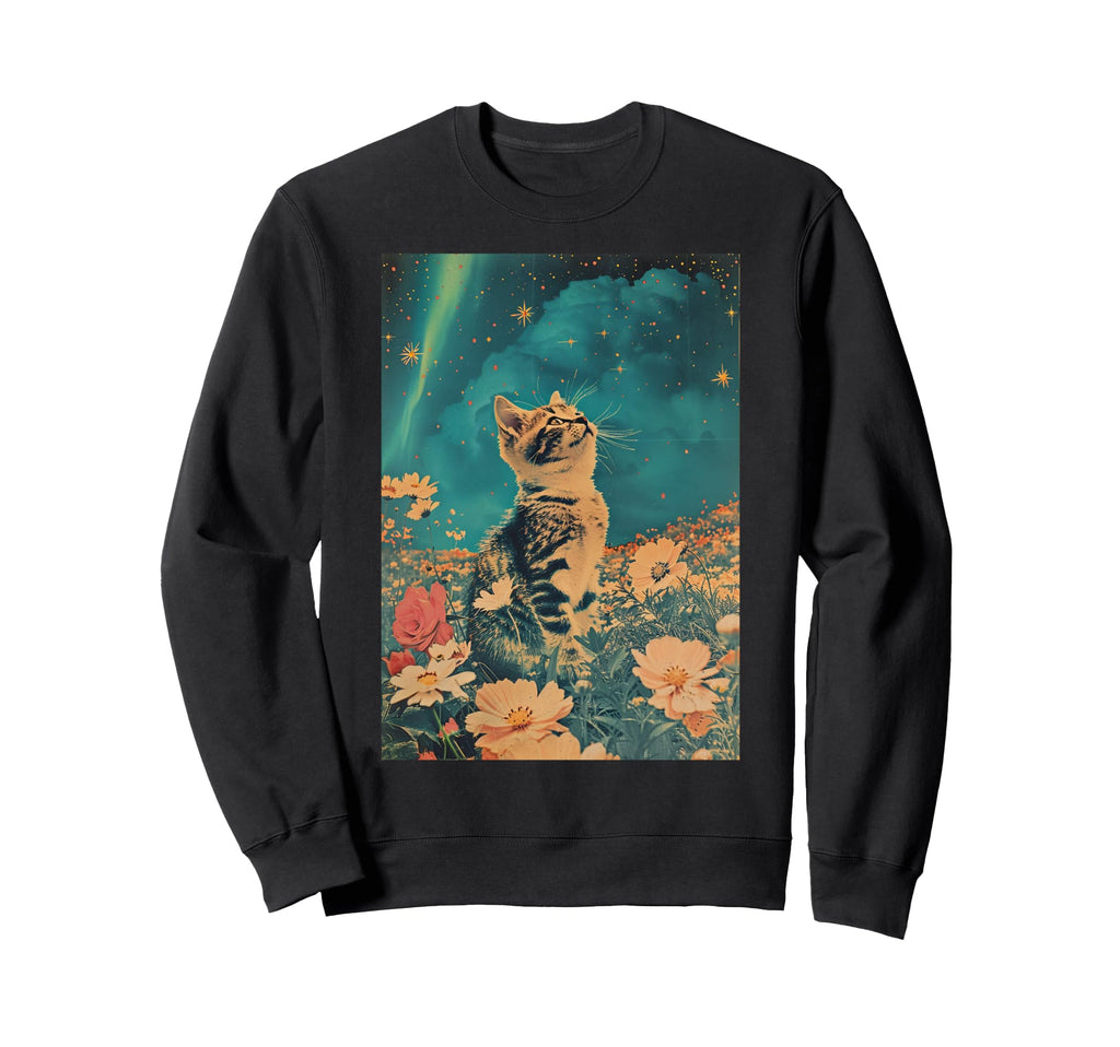 Art Cat Kitten Art Sweatshirt - Trendy Graphic Unisex - T-Shirt, Sweatshirt, Hoodie