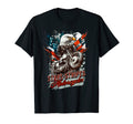 Patriotic Old Biker American Us T-Shirt - Fun Novelty Design for Adults - T-Shirt, Sweatshirt, Hoodie