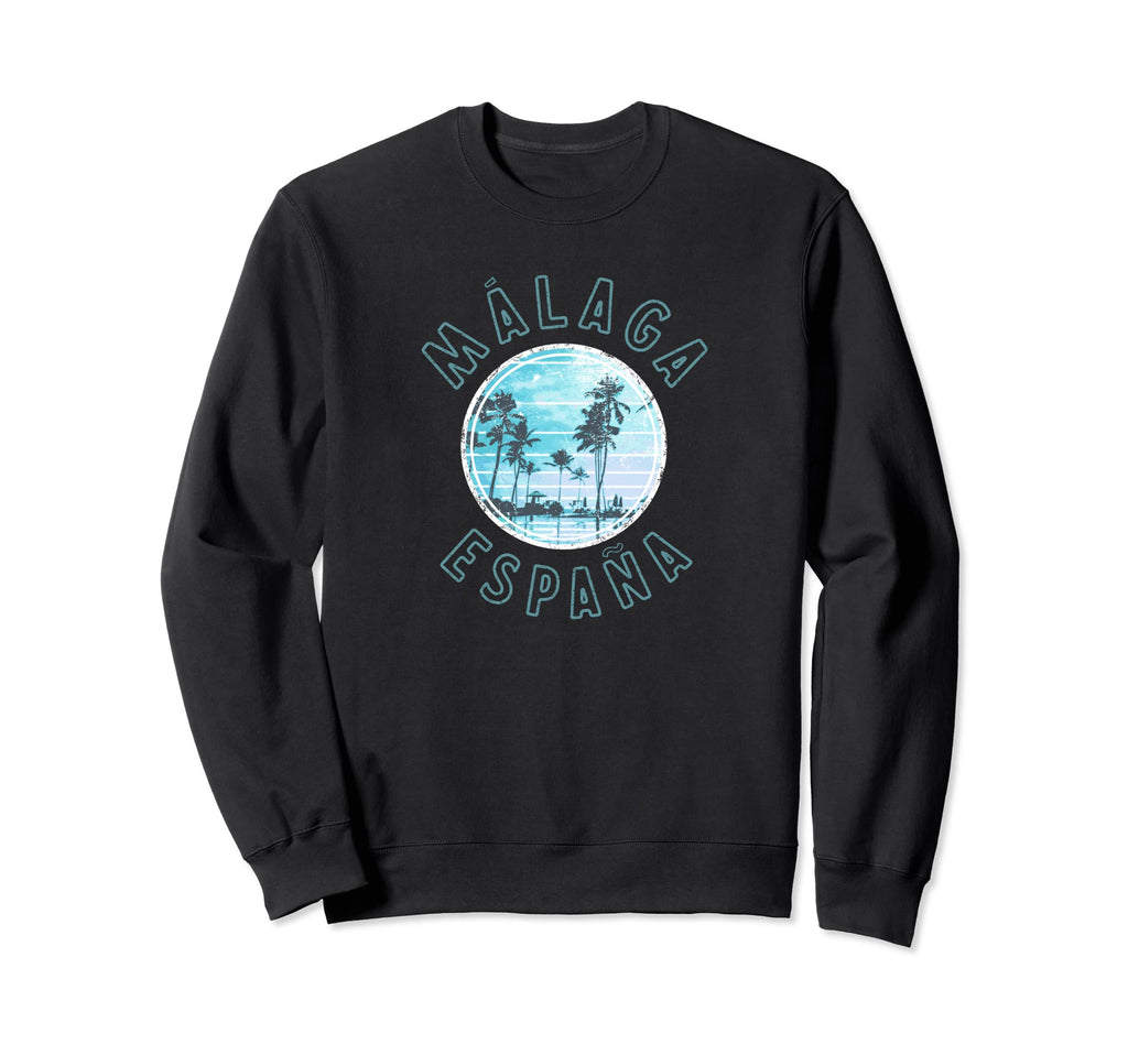 Spain Malaga Sunset Sweatshirt - Minimalist Print for Adults - T-Shirt, Sweatshirt, Hoodie