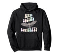 Funny Anti Social Butterfly Club Shy Hoodie - Custom Art Print Men Women - T-Shirt, Sweatshirt, Hoodie