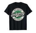 Indoorsy Antisocial Butterfly Badge T-Shirt - Trendy Graphic Unisex - T-Shirt, Sweatshirt, Hoodie