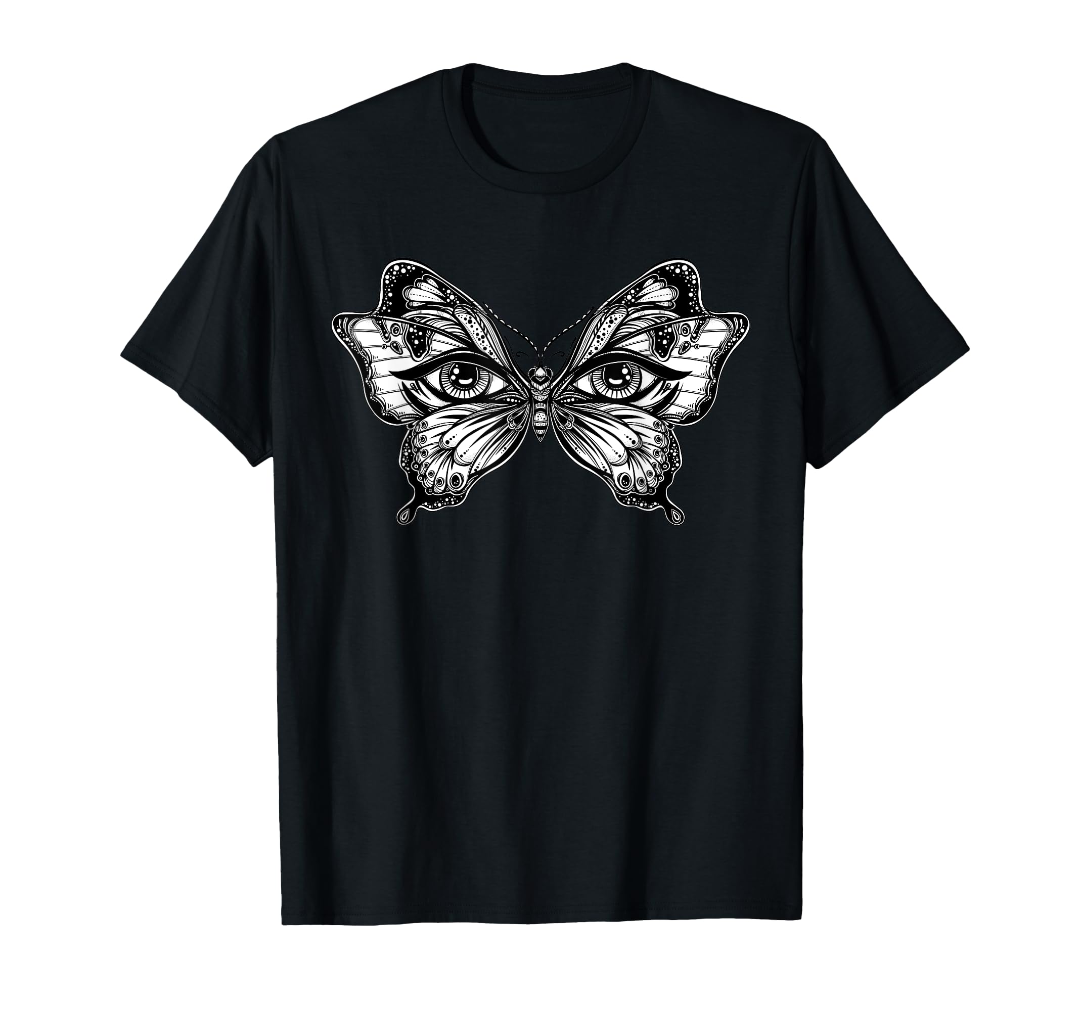 Butterfly Wings Mytic Eyes Mask T-Shirt - Custom Art Print for Adults - T-Shirt, Sweatshirt, Hoodie