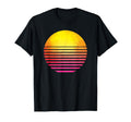80S Sunset Vaporwave Synthwave Outrun T-Shirt - Minimalist Print for Adults - T-Shirt, Sweatshirt, Hoodie