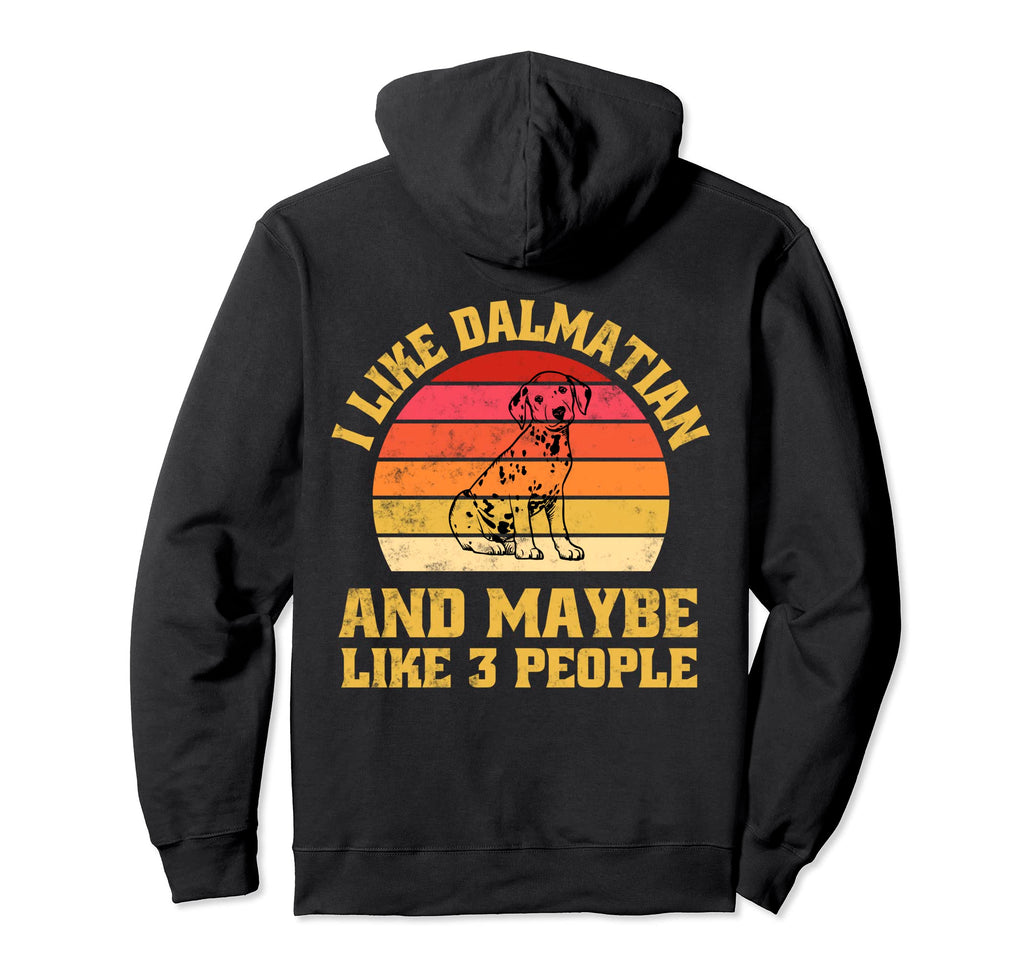 Funny Pets Animal Dalmatian Dog Sunset Hoodie - Novelty Apparel for Adults - T-Shirt, Sweatshirt, Hoodie