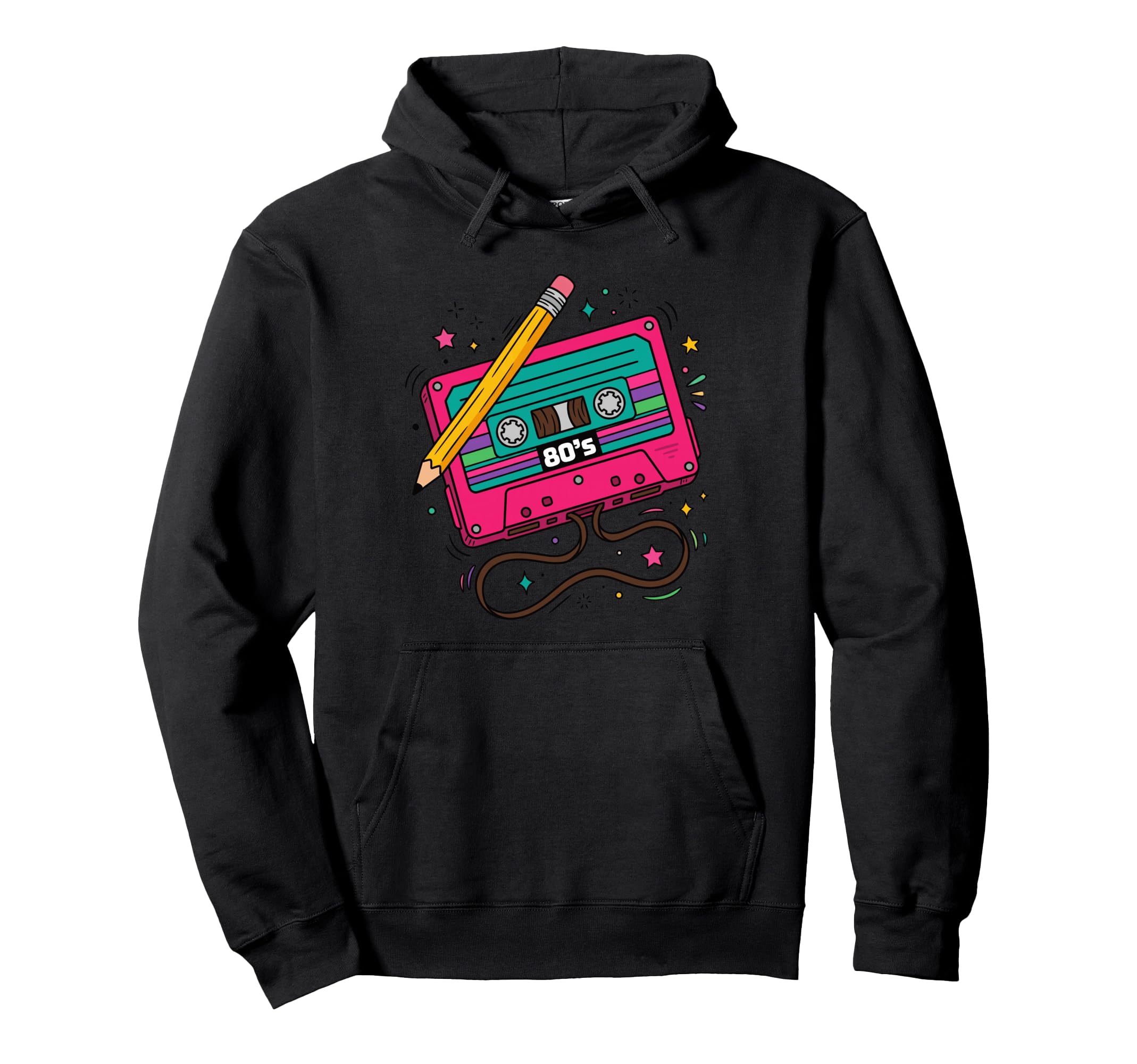 Cassette Tape 80S Music Aesthetic Hoodie - Casual Everyday Wear for Adults - T-Shirt, Sweatshirt, Hoodie