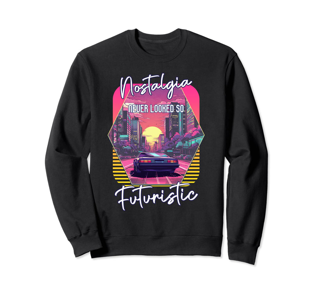 Synthwave Futuristic Sports Sweatshirt - Casual Everyday Wear Men Women - T-Shirt, Sweatshirt, Hoodie