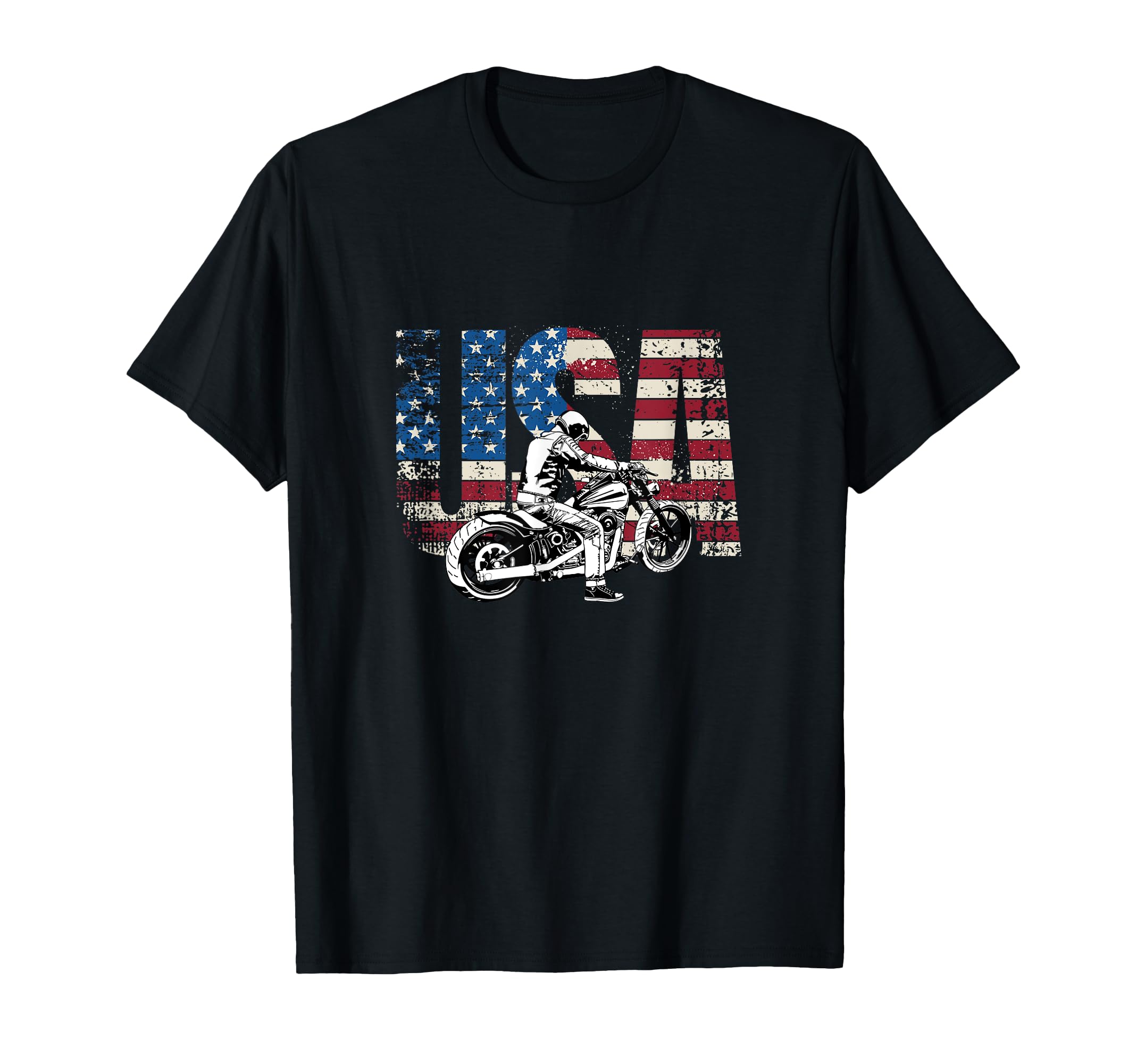 Motorcycle Usa Motorcycle T-Shirt - Graphic Print Unisex - T-Shirt, Sweatshirt, Hoodie