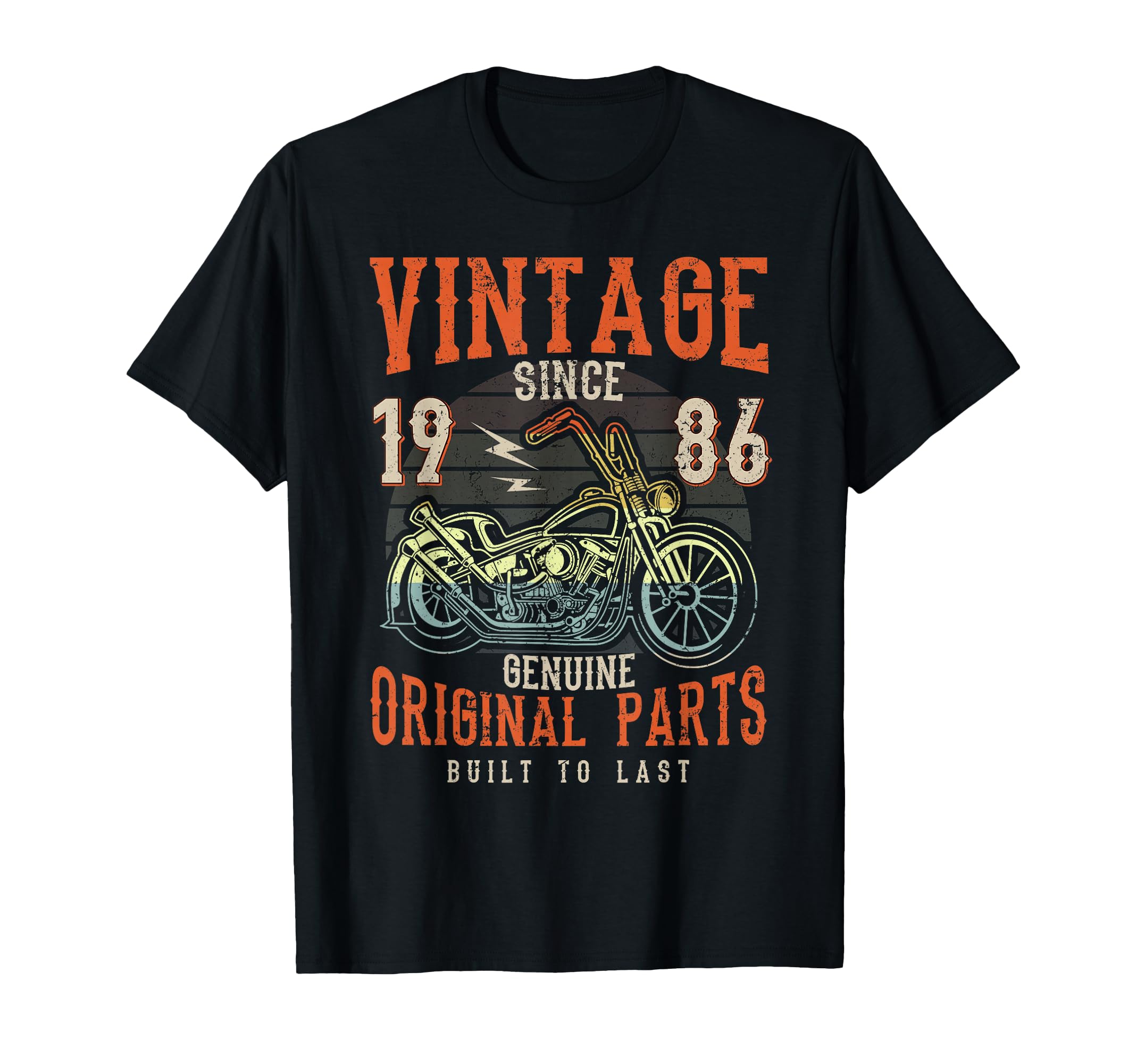 40Th Birthday 1986 Motorcycle T-Shirt - Aesthetic Graphic for Adults - T-Shirt, Sweatshirt, Hoodie