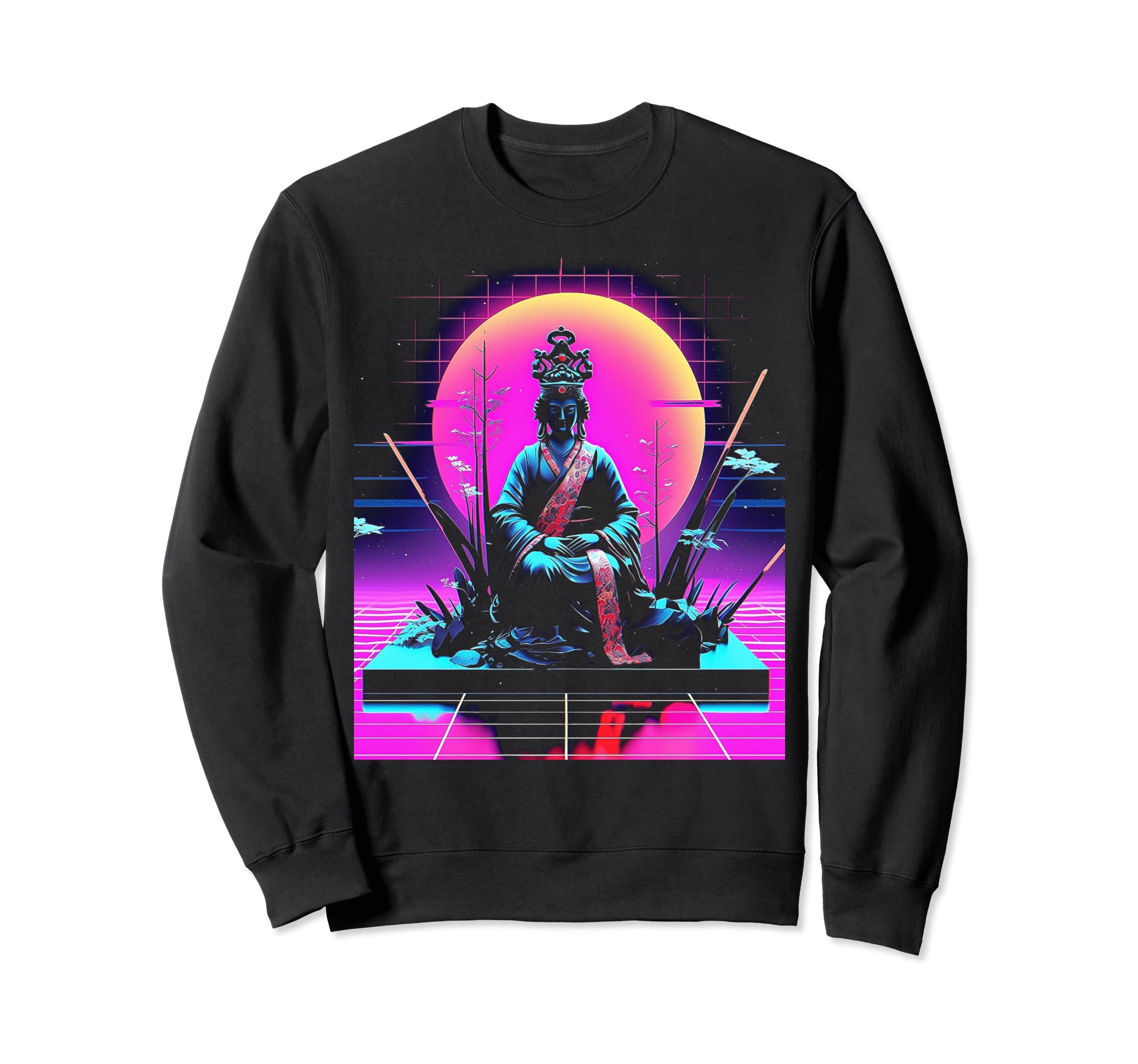 Vaporwave Geisha 80S Synthwave 10 Sweatshirt - Novelty Apparel Men Women - T-Shirt, Sweatshirt, Hoodie