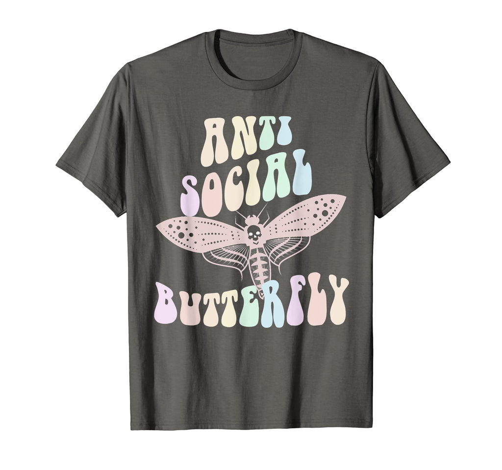 Funny Anti Social Butterfly Club Shy T-Shirt - Graphic Print for Adults - T-Shirt, Sweatshirt, Hoodie