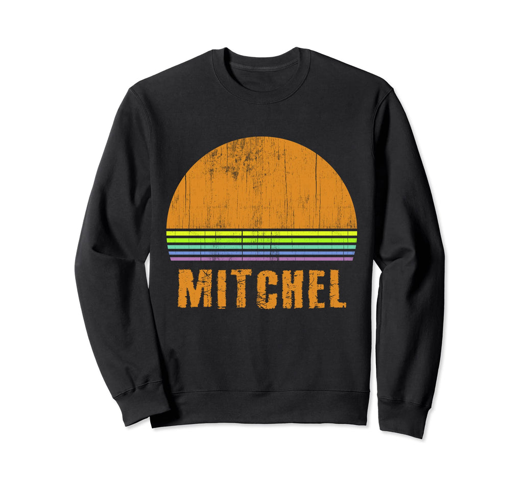 Mitchel Custom Name 7 Letters Sunset Sweatshirt - Graphic Print for Adults - T-Shirt, Sweatshirt, Hoodie
