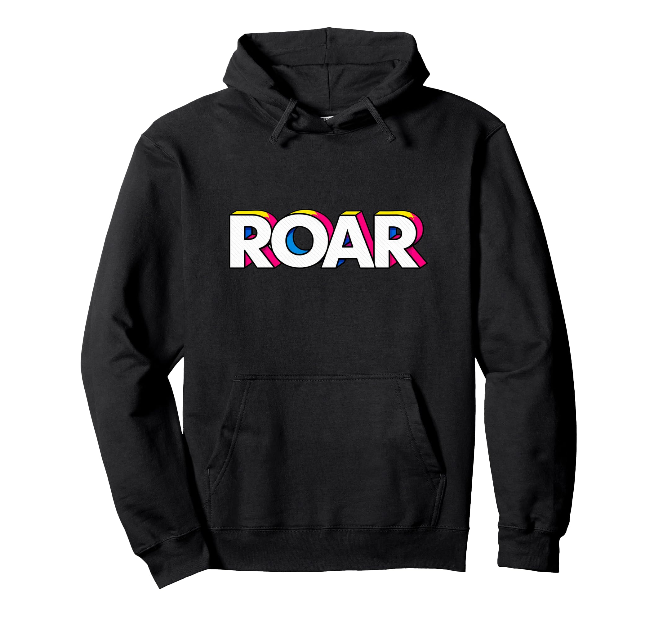 Expressive Roar Pop Art Typography Hoodie - Aesthetic Graphic Men Women - T-Shirt, Sweatshirt, Hoodie