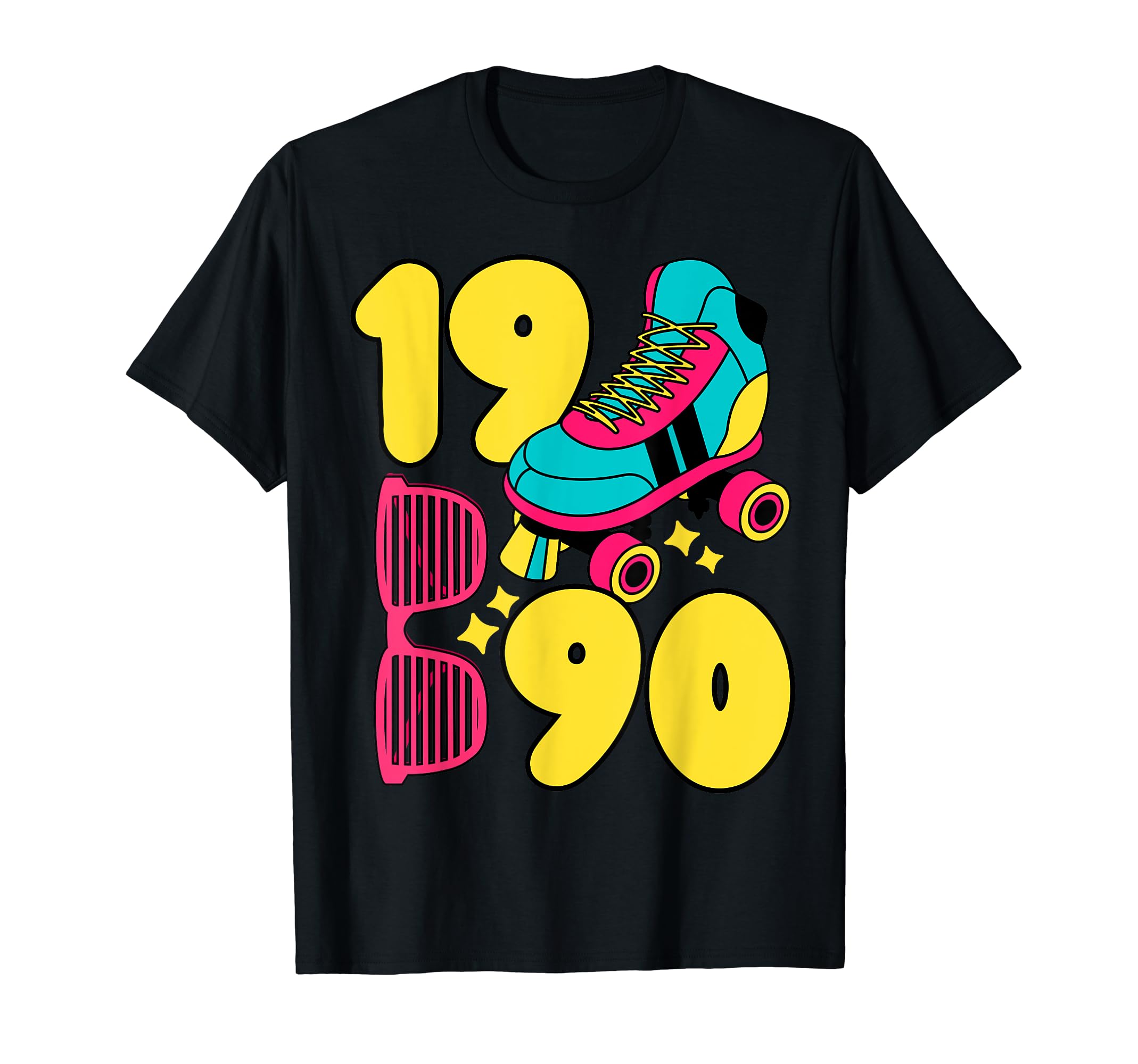 1990 Roller Rink 90S Night Nostalgia T-Shirt - Trendy Graphic Unisex - T-Shirt, Sweatshirt, Hoodie